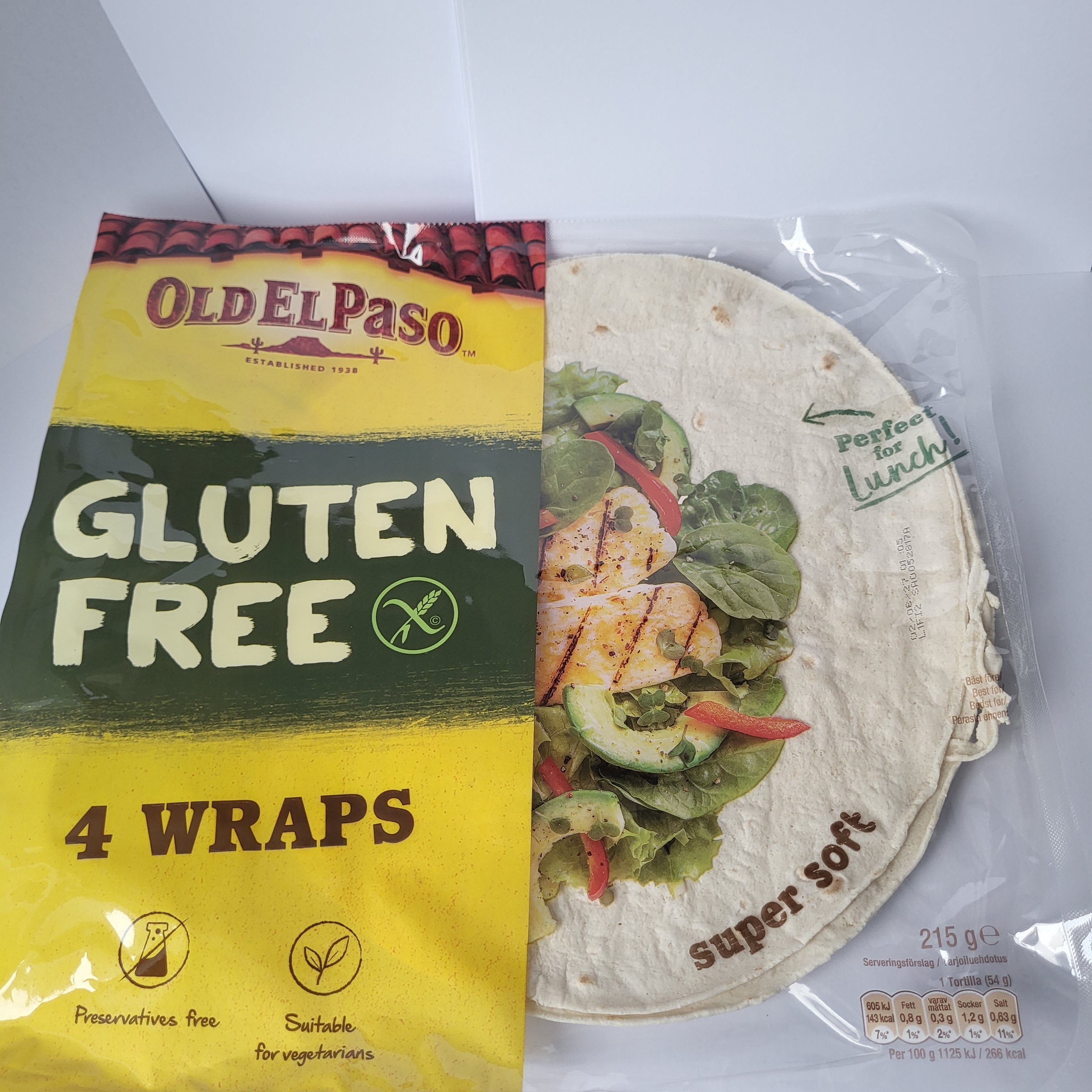 Tortillabröd - 4 wraps - 215g